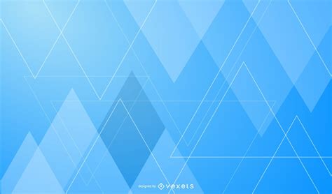 Abstract Fluorescent Triangles Blue Background Vector Download
