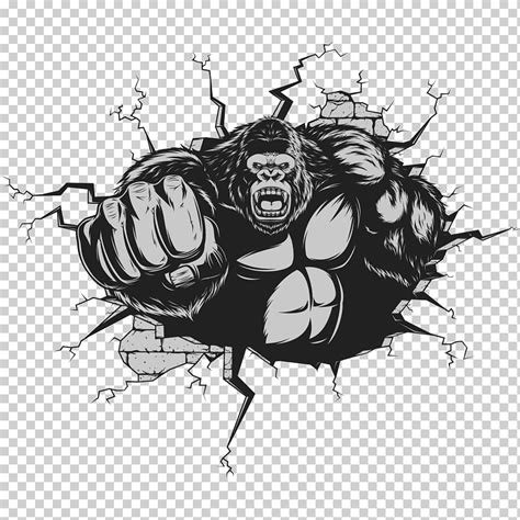 Rey Kong Gorila Mono Gr Ficos Gorila Rey Kong Gorila Mono Png