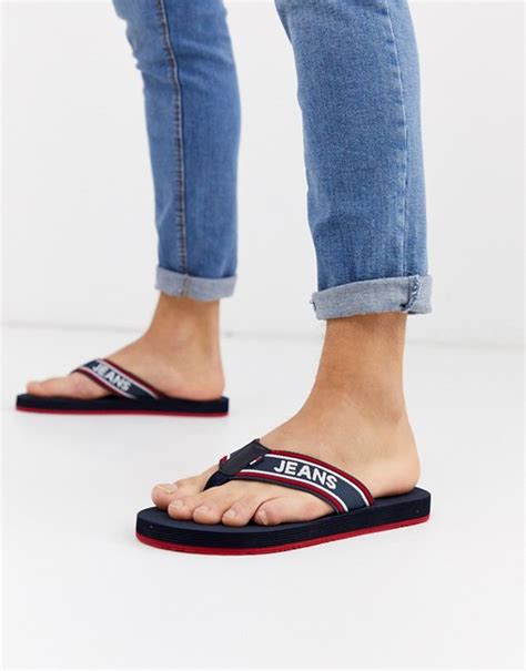 Tommy Jeans Stripe Flip Flops Asos