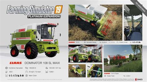 Farming Simulator 19 Platinum Fact Sheet 1