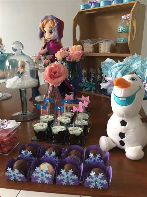 Mesa De Doces Frozen Frozen Festa Elsa Anna Decoração Festa