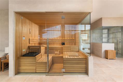 Custom Sauna Room Design Tops Off Luxury Home Spa Project Brief