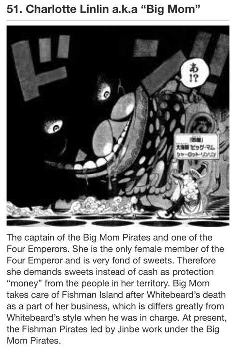 Charlotte Linlin A K A Big Mom The Captain Of The Big Mom Pirates