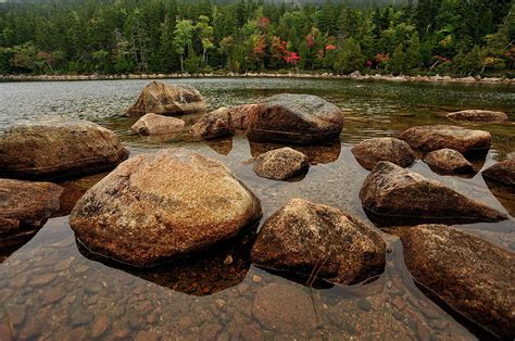 Jordon Pond Boulders Photograph By Tom Gresham Fine Art America