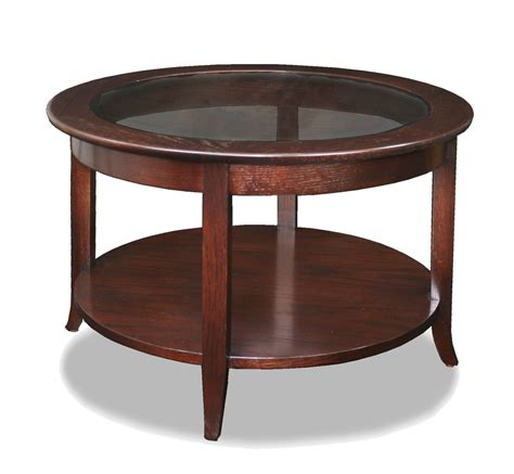 30w x 30d x 18.03h; 30 Best Round Glass and Wood Coffee Tables