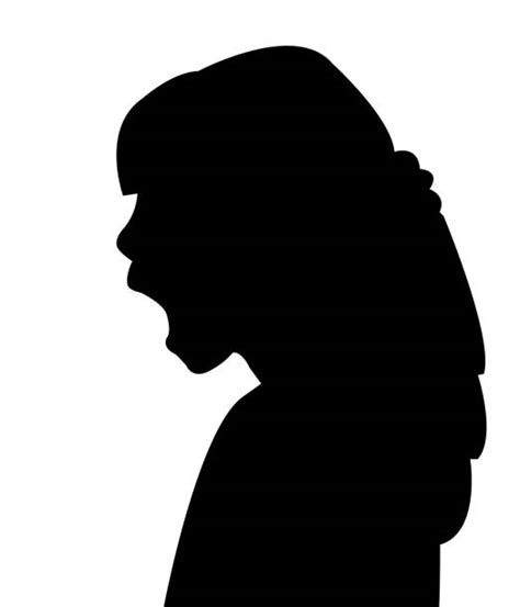 Best Silhouette Of A Girl Screaming Illustrations Royalty Free Vector