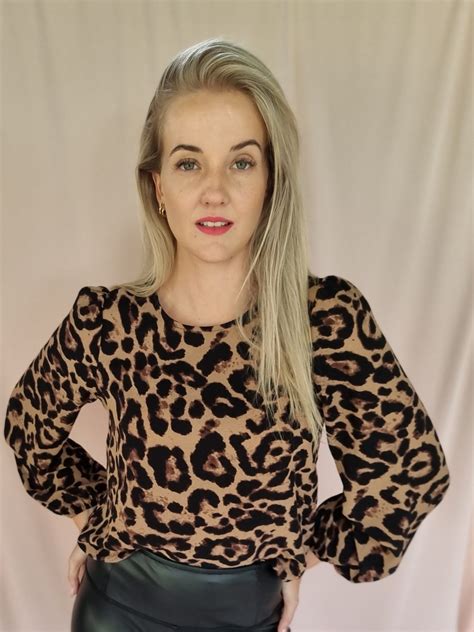 Loreta In Leopard Print Blouse Bespoke Image