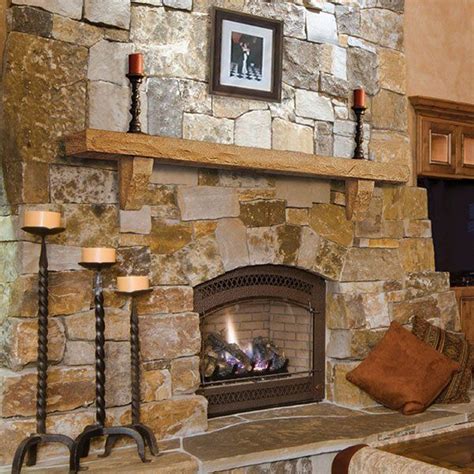 Rustic Fireplace Mantel Shelves Bintang Decor