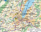 Map of Geneva (City in Switzerland) | Welt-Atlas.de