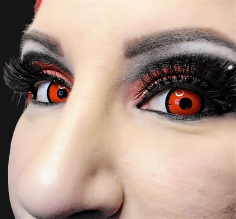 Angelic Red Contacts For Halloween And Cosplay Gothika Usa