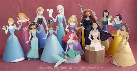 Finding Time To Create Disney Princess Paper Dolls Updated Tutorial