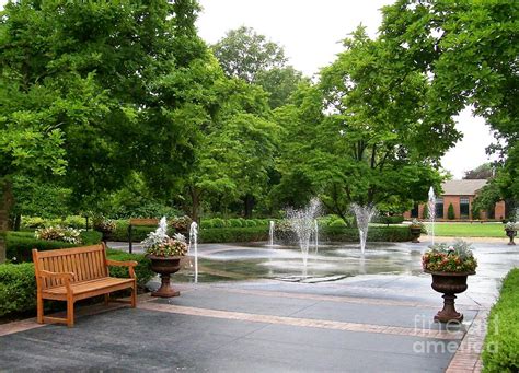 Bench And Fountain Photograph By Laurie Eve Loftin Fine Art America