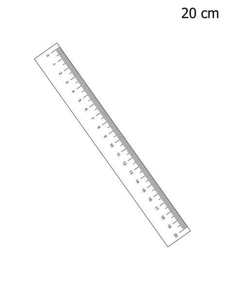 Free Printable Blank Ruler Templates 10 Cm Inch Paper Pdf