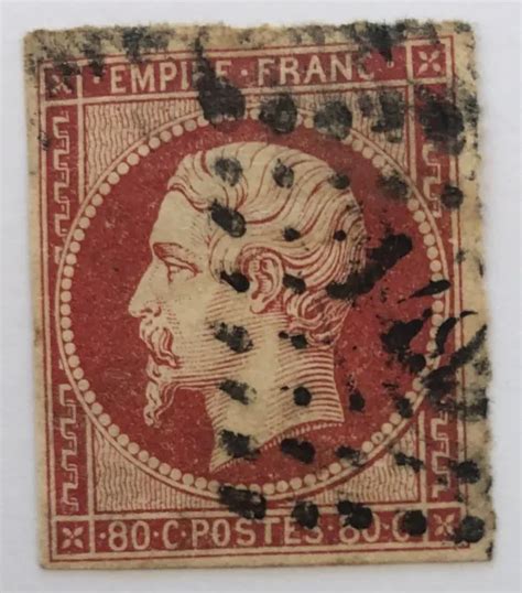 France Napol On Iii Empire Franc Non Dentel N A C Carmin Eur