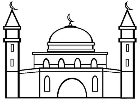 Mewarnai Masjid Bagus Gambar Amira