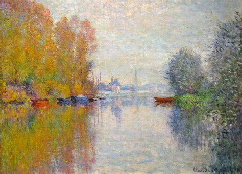 Autumn On The Seine At Argenteuil 1873 Claude Monet