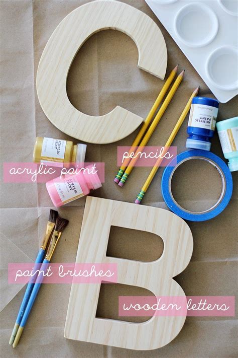 Diy Painted Wooden Letters Splash Of Something Painting Wooden