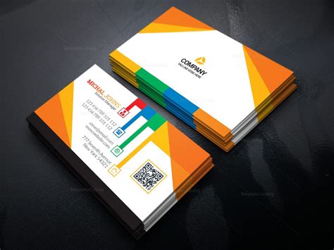 Colorful Stylish Business Card Design Template · Graphic Yard Graphic