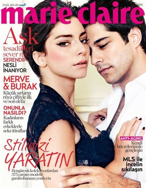 merve bolugur burak ozcivit marie claire magazine cover [turkey] september 2011 burak