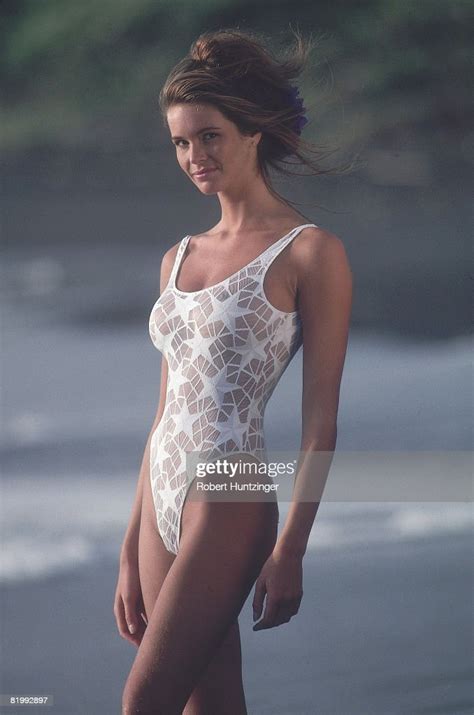 Model Elle Macpherson Poses For The 1990 Sports Illustrated Swimsuit
