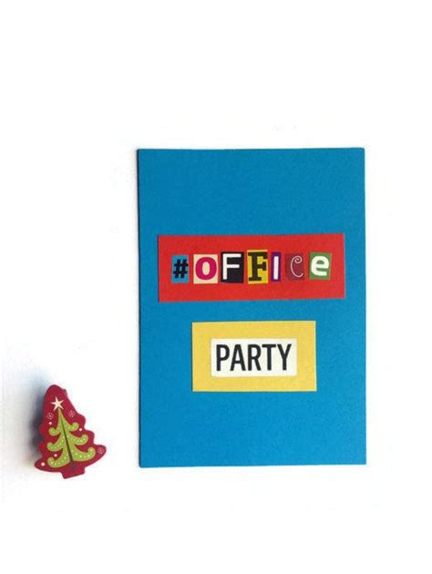 *this is an instant download **your card does not come with a watermark follow us on instagram at. BLUE Hashtag OFFICE PARTY Christmas Card Festive | Etsy | Christmas cards, Office parties ...