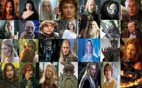 The Lord Of The Rings Characters Names Ultimate Lord Of The Rings