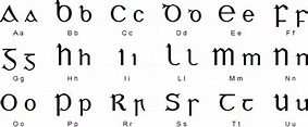 Irish Uncial alphabet. | Alphabet, Gaelic words, Script writing