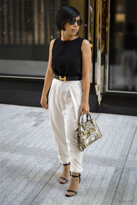 Sleek Minimalism Classic Black And White Paired With A Gold Hermès