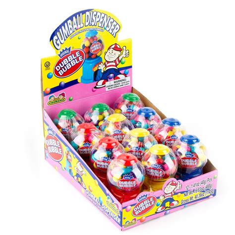 Dubble Bubble Gumball Dispenser 12ct Zurchers