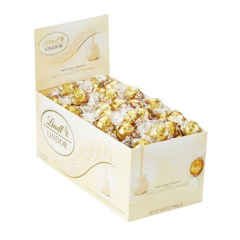 Lindt Lindor White Chocolate Truffles 120 Count Box