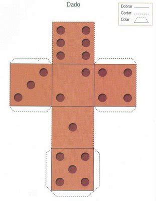 Moldes de dado ESPAÇO EDUCAR