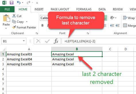 How To Remove Last Character In Excel A Shout
