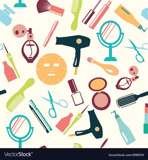 Pattern Makeup And Beauty Cosmetic Symbols Pattern