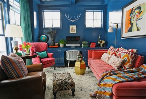 10 Eclectic Home Office Ideas In Cheerful Blue