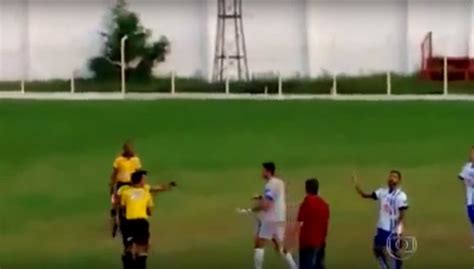 Watch Brazilian Football Ref Pulls Pistol On Field