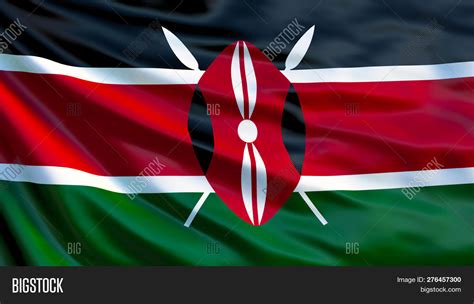 Kenya Flag Waving Image And Photo Free Trial Bigstock