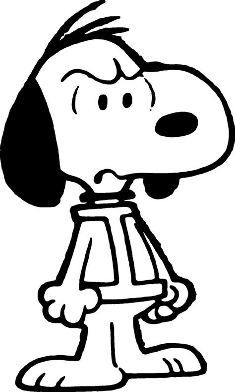 A Black And White Drawing Of A Cartoon Dog