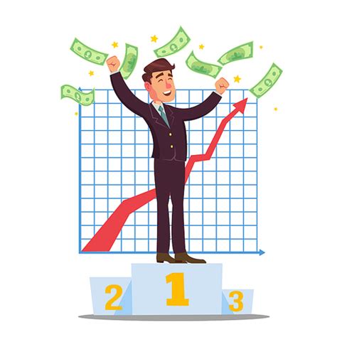 유토이미지 Successful Trader Vector Stock Market Graph Diagram Ascending