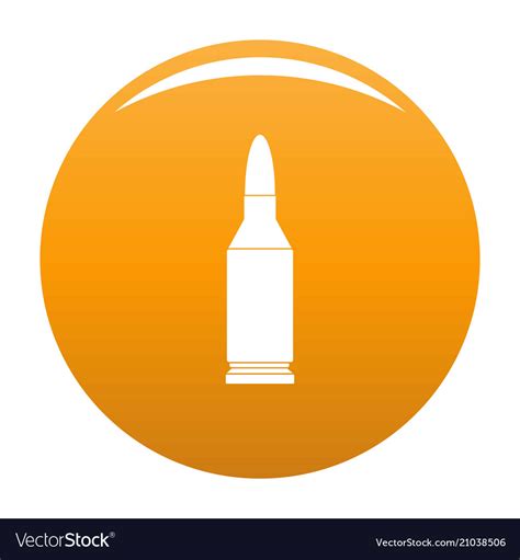 Bullet Icon Orange Royalty Free Vector Image VectorStock