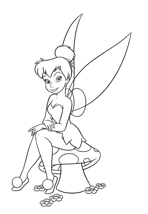 Coloring Pages | Disney Tinkerbell Coloring Pages