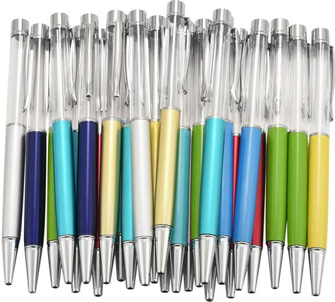 Opller 27 Pack Colorful Empty Tube Floating Diy Pens Ballpoint Pens