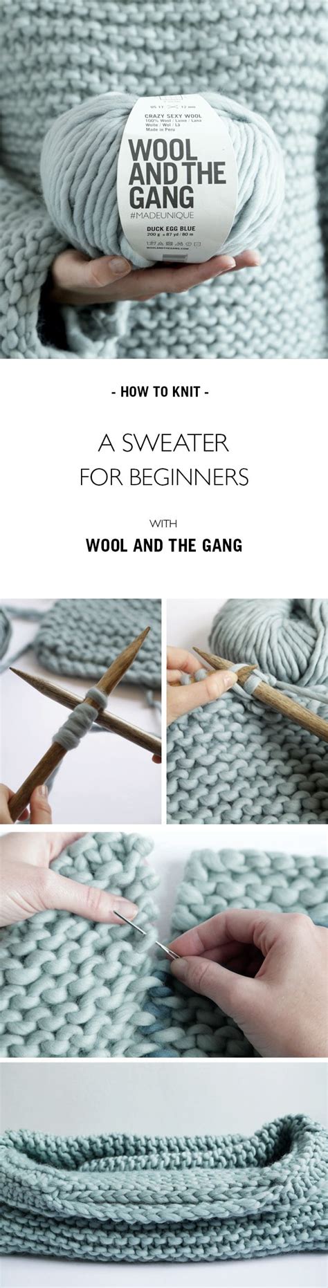 How To Knit A Sweater For Beginners Knitting
