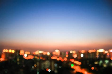 Blurred City Night View Stock Image Everypixel