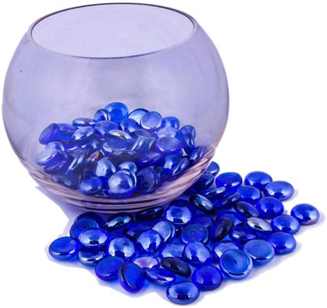 Neez Glass Pebbles For Decoration In Aquarium Vases And Home Decor