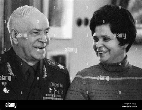 Marshal Of The Soviet Union Georgy Zhukov Left And His Wife Galina