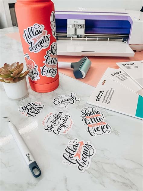How to make stickers with your Cricut - Print then Cut feature