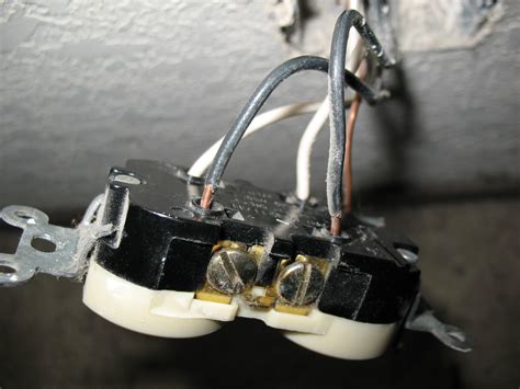 Start by separating the black and white wires from the bare copper by grabbing each with pliers and twisting. receptacle - Adding a GFCI to an existing circuit. 2 black, 2 white wire problem - Home ...