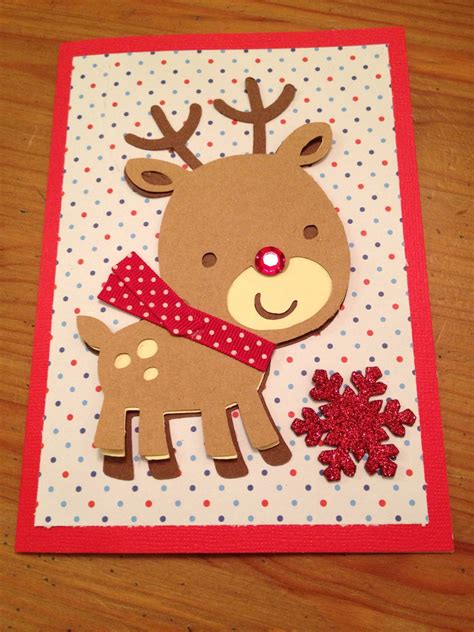 Simple Little Reindeer Card Using The Cricut And Create A Critter