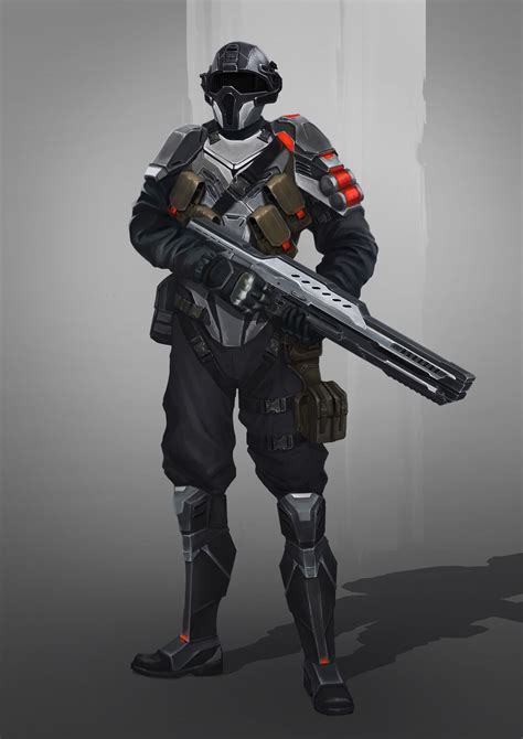 Artstation Near Future Soldier Lena Zykova Sci Fi