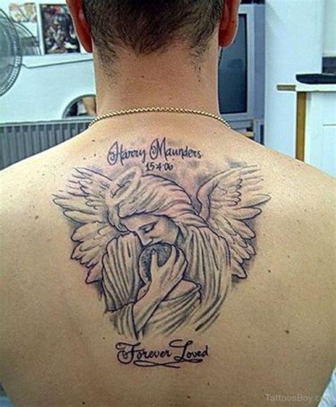 Memorial Angel Tattoo On Back Tattoo Designs Tattoo Pictures
